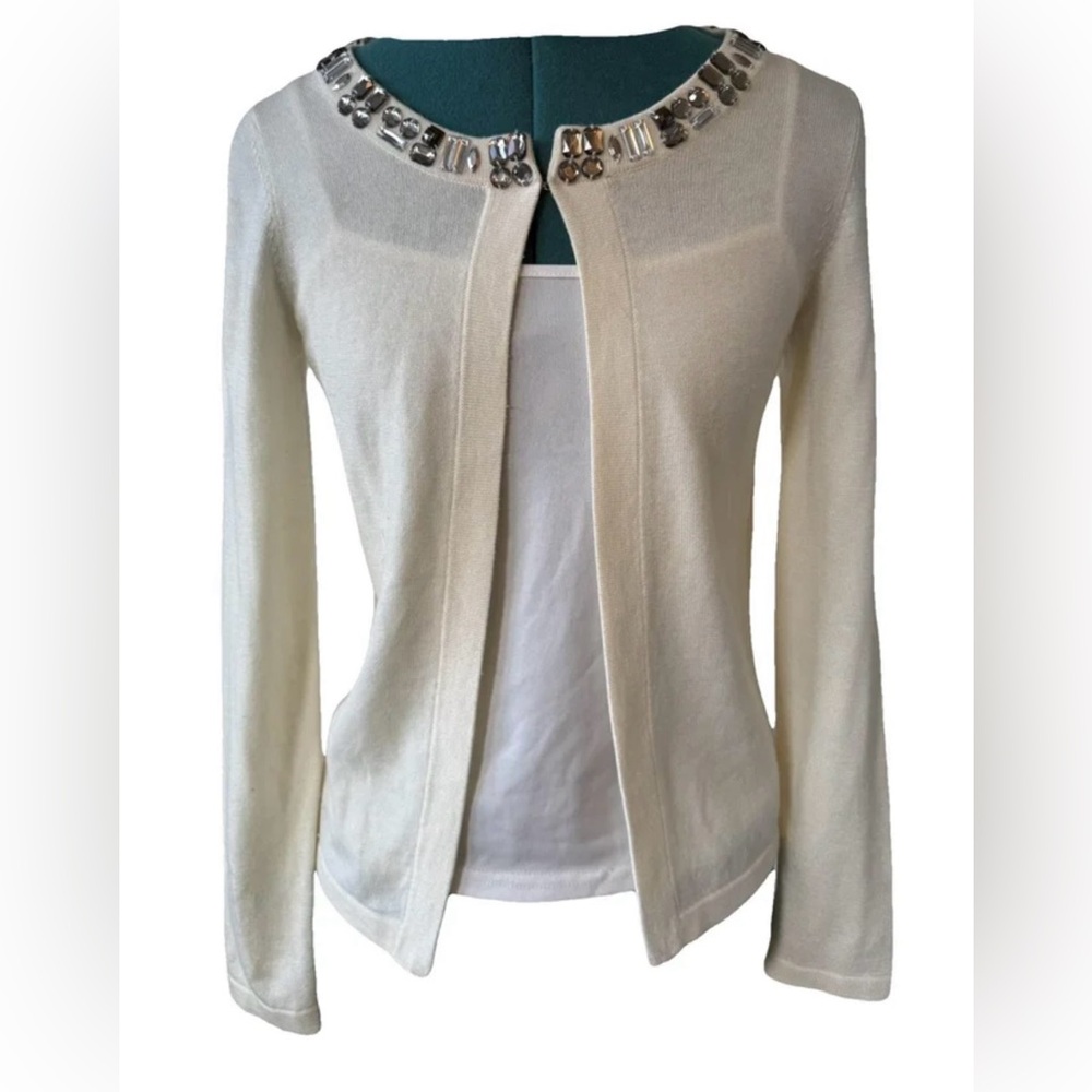 Banana Republic Cardigan with Embellished Neckline